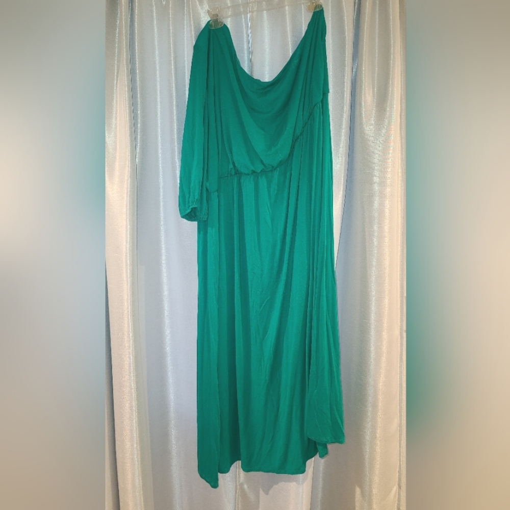 Asos one shoulder maxi dress